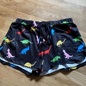 Dinosaur pajama shorts